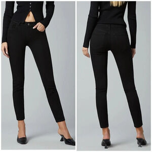DL1961 Emma Skinny Low Rise Instasculp Black Jeans Sz 29